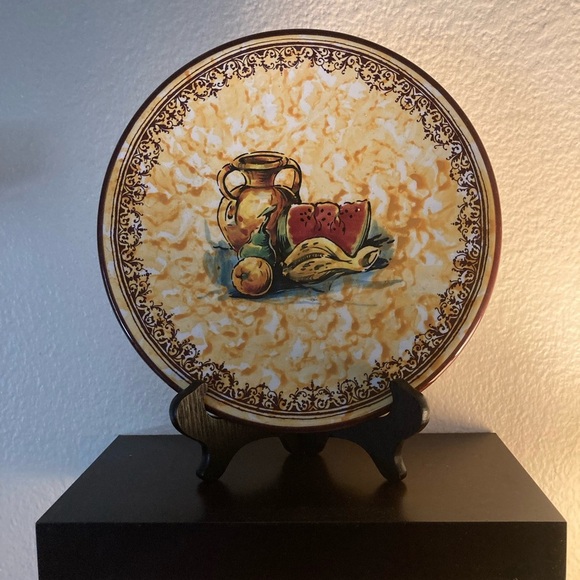 Decorative Italian Inspired Plate Vintage - Picture 5 of 5